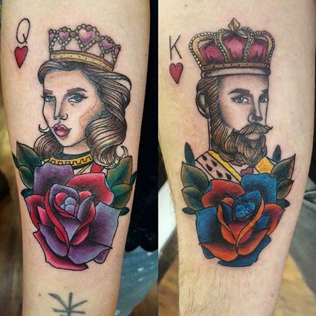 50 Best Queen Tattoos for Women 2023 Crown Spades Heart