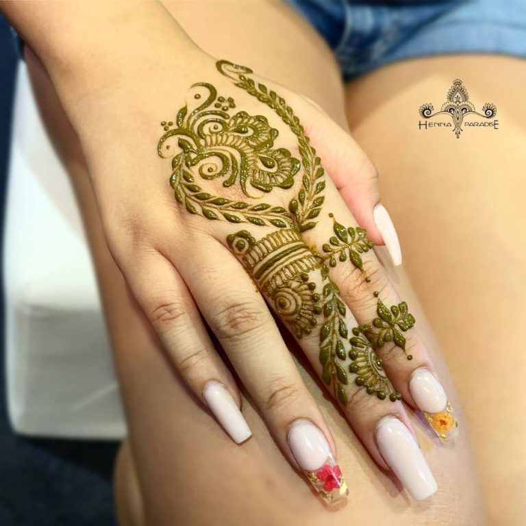 20+ Beautiful Finger Mehndi Design Inspiration For Festive - Wittyduck