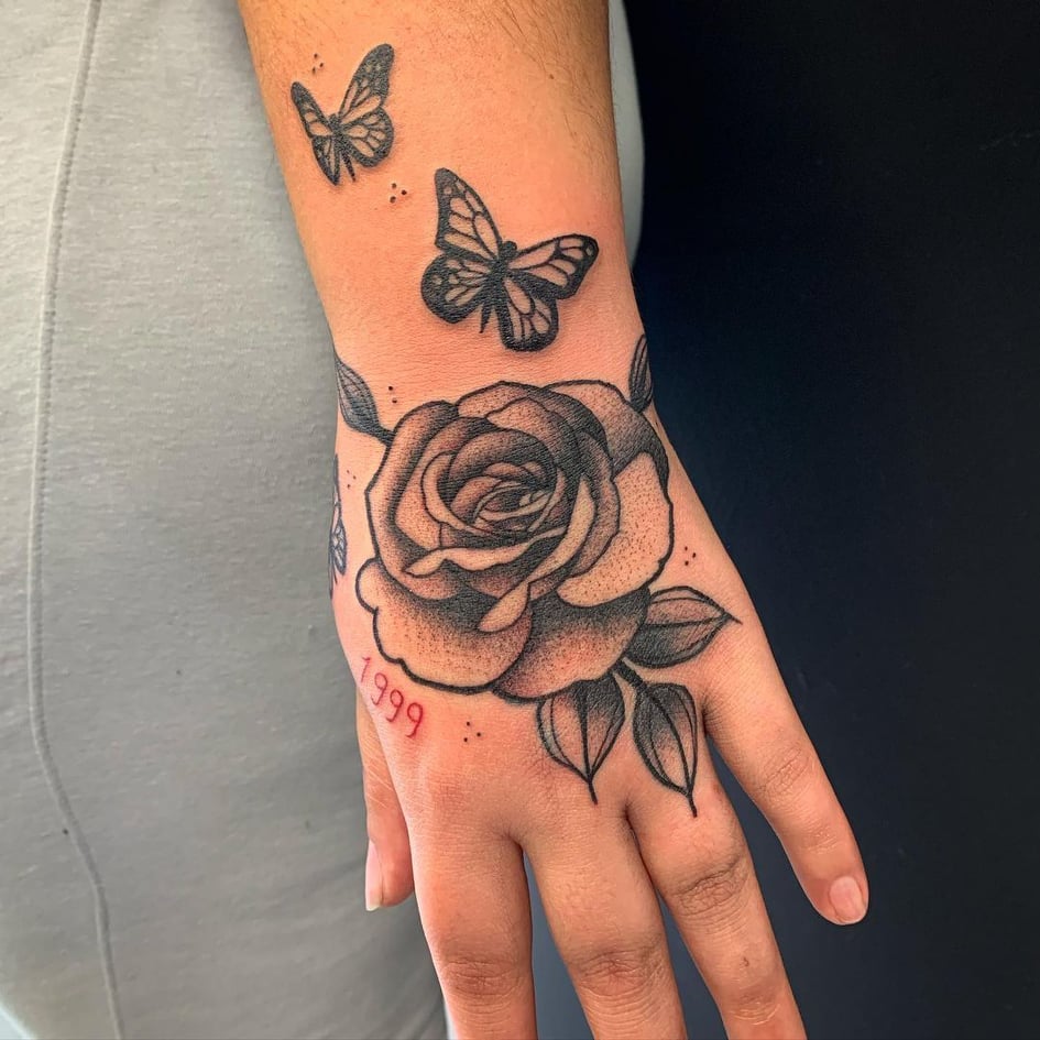 Butterfly Hand Tattoo Ideas for Women  Men  2023