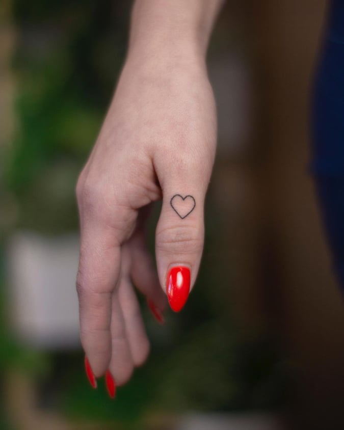Buy Heart Shape Fingerprint Temporary Fake Tattoo Sticker set of Online in  India  Etsy