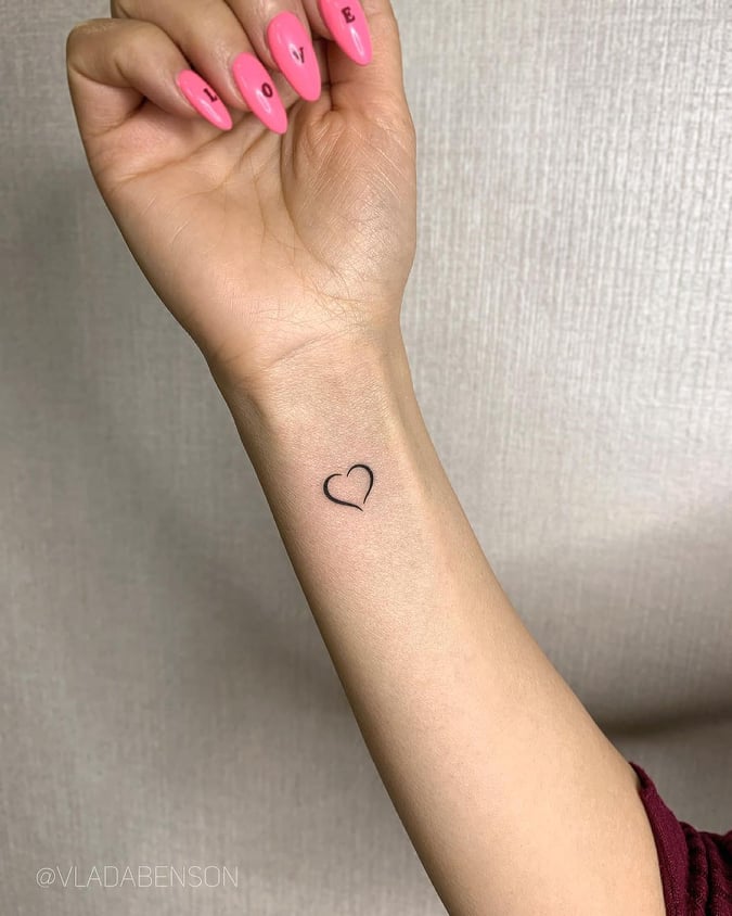 The Best 53 Small Heart Tattoo Designs Youll Never Get Tired Of  Psycho  Tats