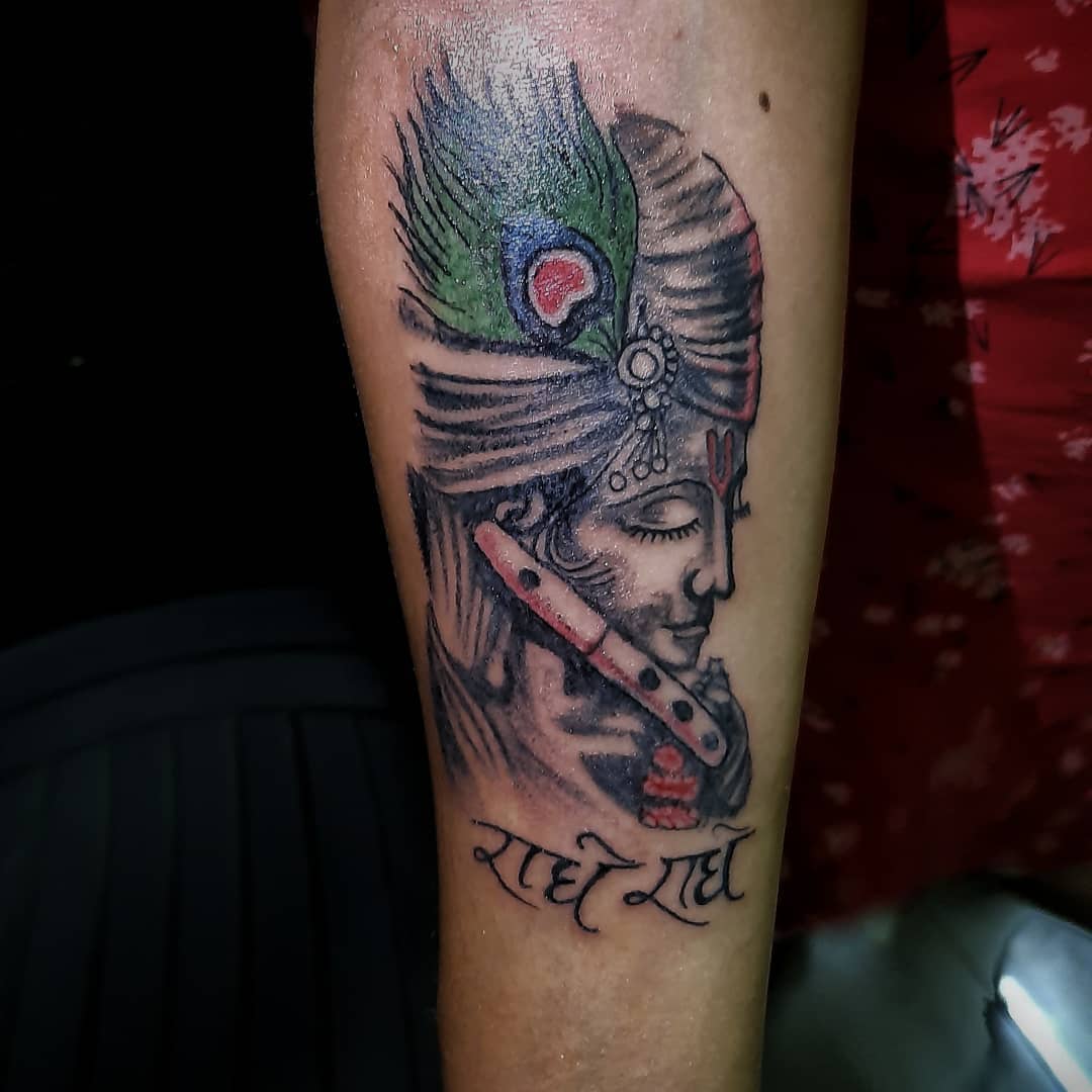 krishna tattoo on hand - Wittyduck