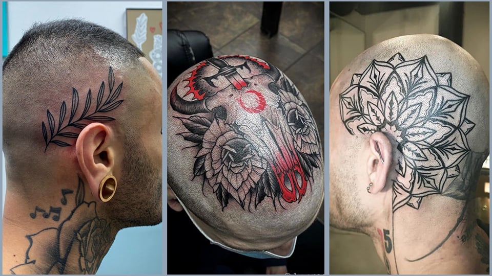 18+ Trendy Head Tattoo Designs For Men and Women - Wittyduck
