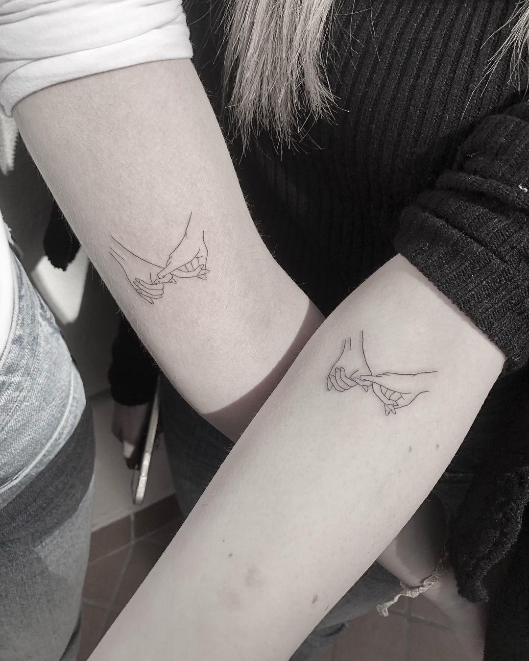 Buy Matching Hearts Temporary Tattoo  Best Friend Tattoos  Online in  India  Etsy