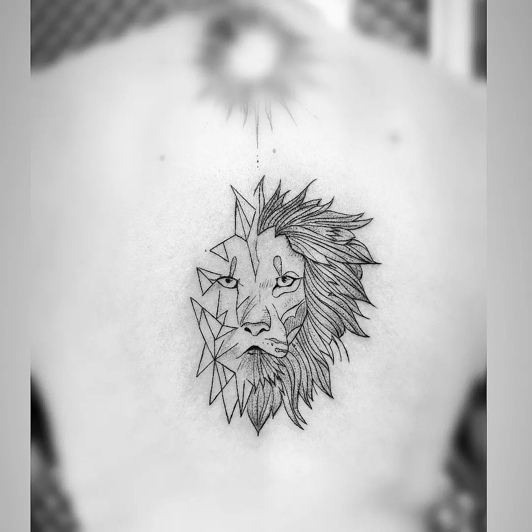 101 Best Geometric Lion Tattoo Designs You Need To See  Outsons