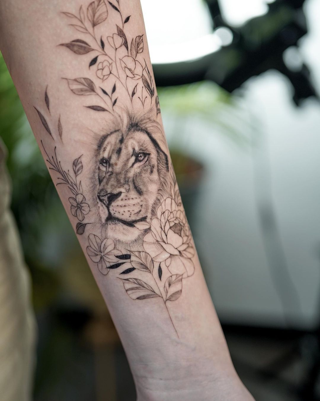 Realistic Lion Rose Flower Temporary Tattoos For Women Adult Girl Compass  Skull Fake Tattoo Arm Thigh Body Art Waterproof Tatoos  Temporary Tattoos   AliExpress