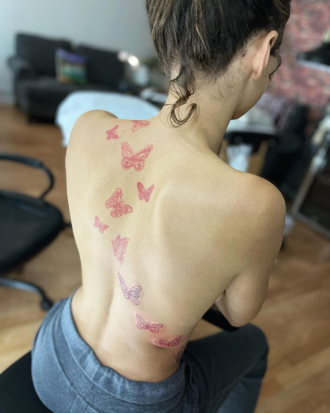 butterfly back spine tattooTikTok Search