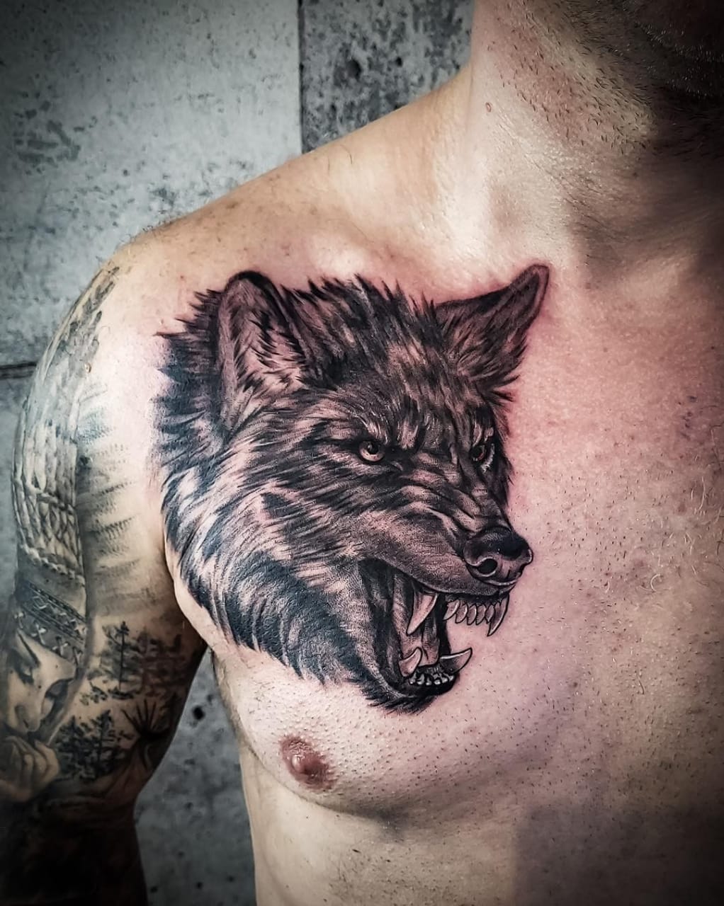 Details more than 78 snarling wolf tattoo latest  thtantai2